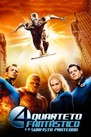 Poster Quarteto Fantástico e o Surfista Prateado