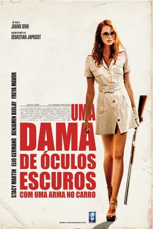 Poster Uma Dama de Óculos Escuros Com uma Arma no Carro