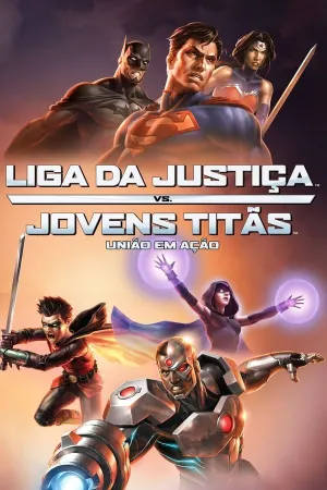 Poster Liga da Justiça Vs. Jovens Titãs