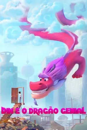 Poster Din e o Dragão Genial
