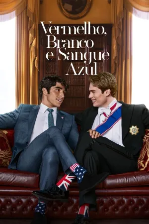 Poster Vermelho, Branco e Sangue Azul