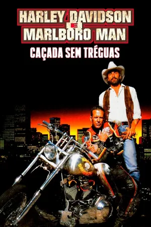 Poster Harley Davidson e Marlboro Man - Caçada Sem Tréguas